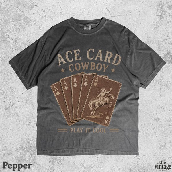 Ace Card Cowboy Shirt vintage graphic tee by TheVintageBy