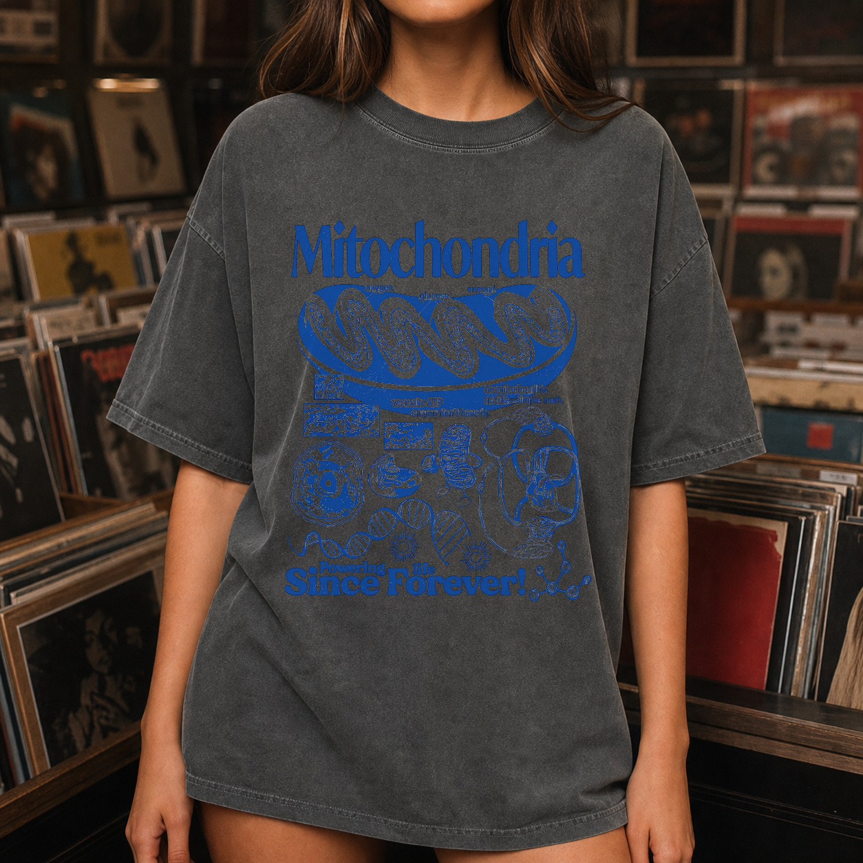 Retro Mitochondria Shirt product view 4
