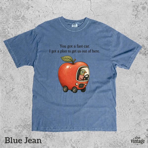 Vintage Retro Comfort Colors Fast Car Shirt vintage graphic tee by TheVintageBy