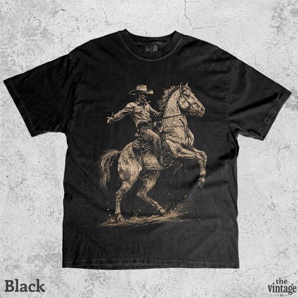 Vintage Retro Rodeo Graphic Tee vintage graphic tee by TheVintageBy